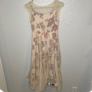 Mia Joy Girls gold and pink dress